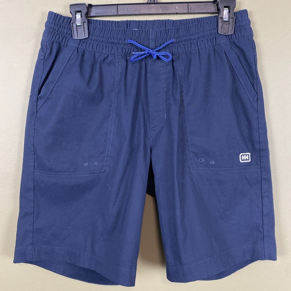 HELLY HANSEN Men Casual Swim Short Swimwear S Navy HH Elastic Waist Drawstring